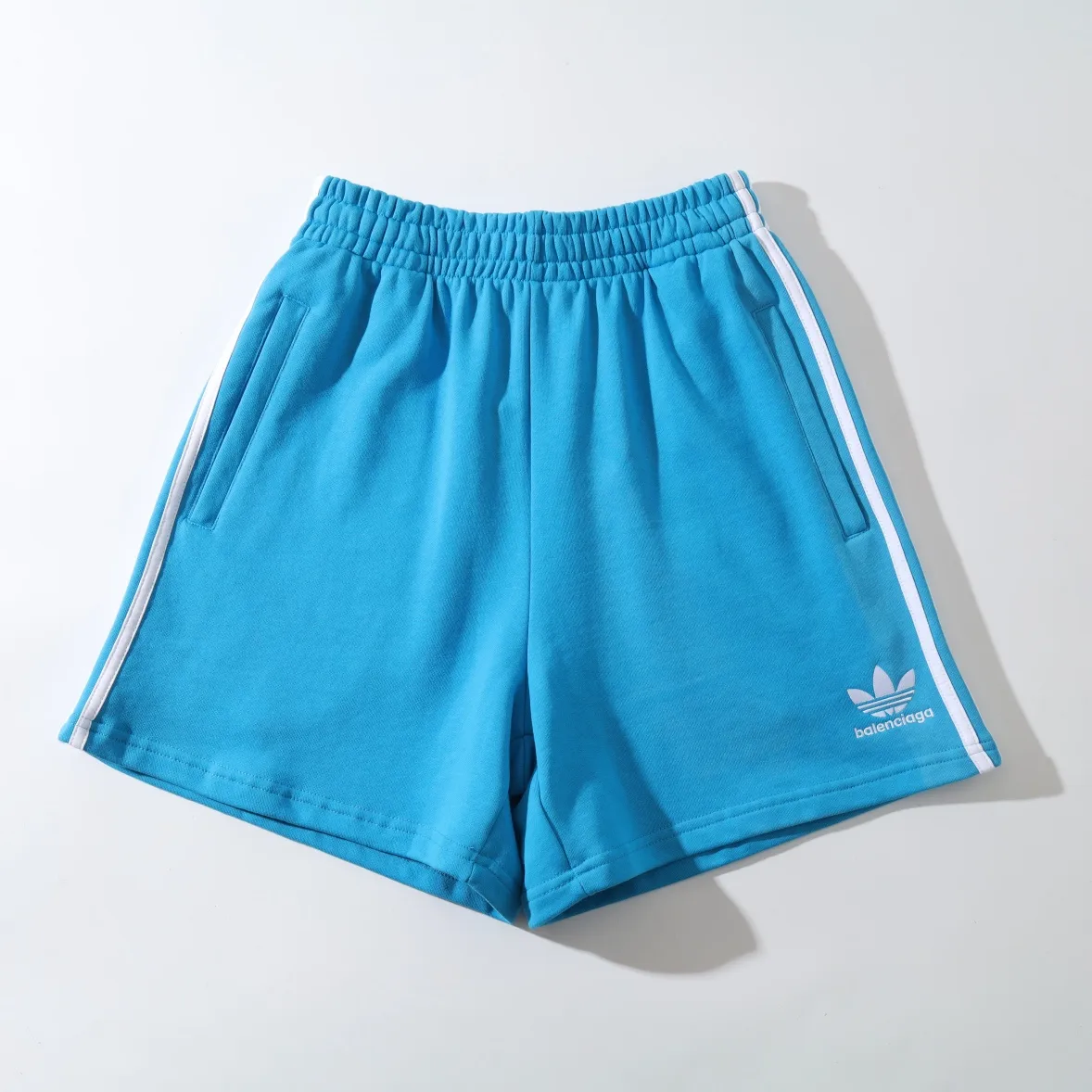 Logo Embroidered Striped Jersey Shorts D16521271 — view 19