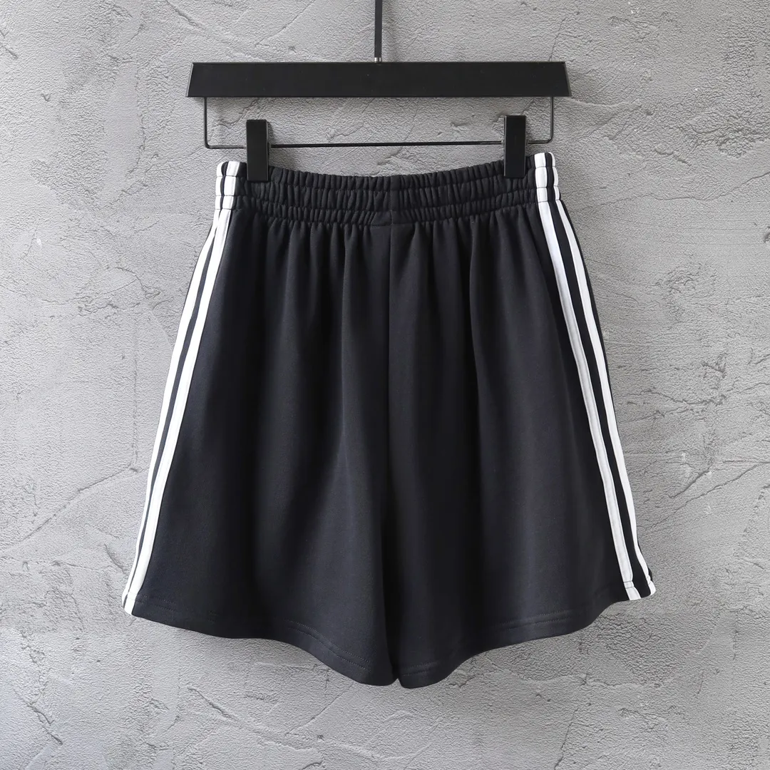 Logo Embroidered Striped Jersey Shorts D16521271 — view 29