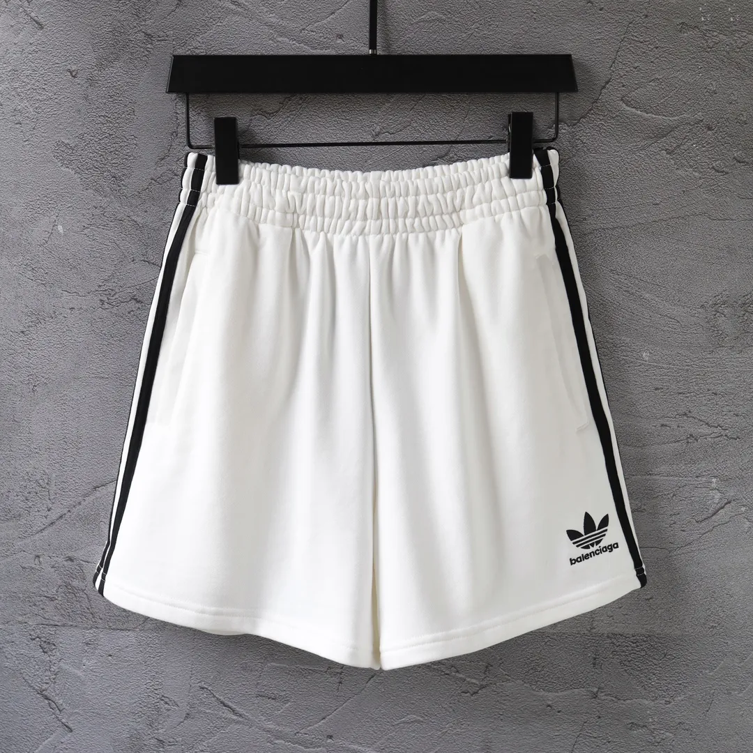 Logo Embroidered Striped Jersey Shorts D16521271 — view 46