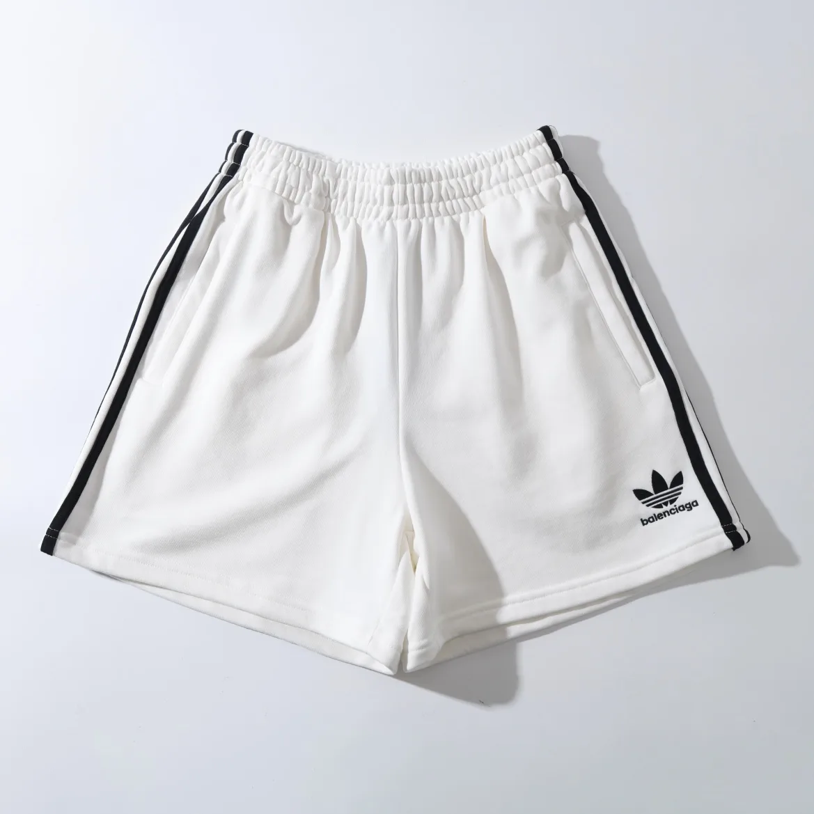 Logo Embroidered Striped Jersey Shorts D16521271 — view 55