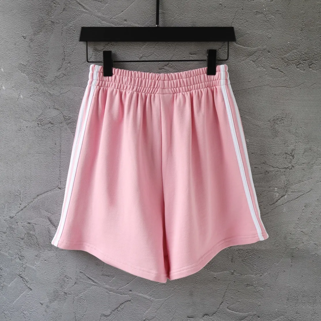 Logo Embroidered Striped Jersey Shorts D16521270 — view 2
