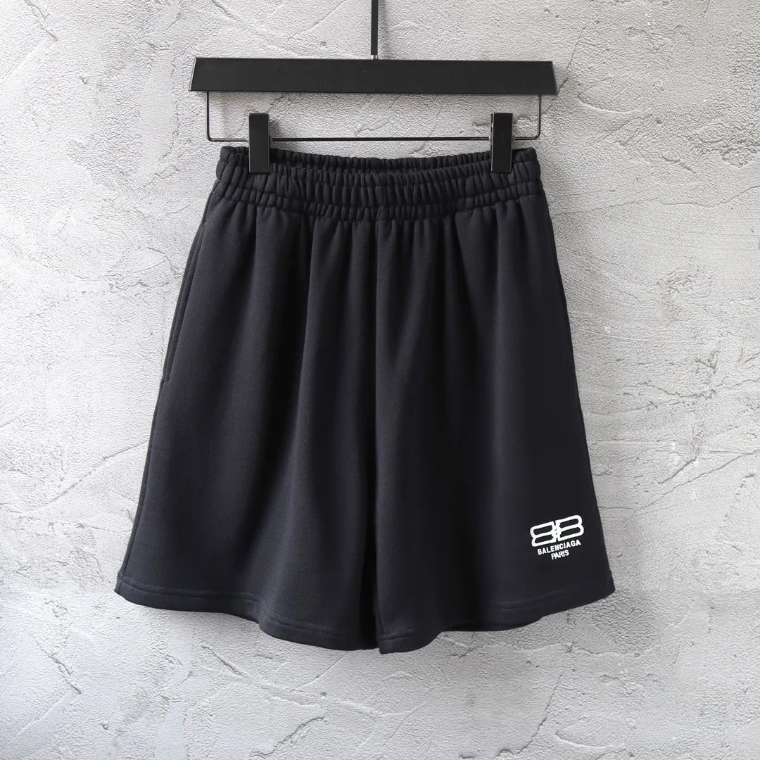 BB Logo Embroidered Cotton-Jersey Shorts D16521266