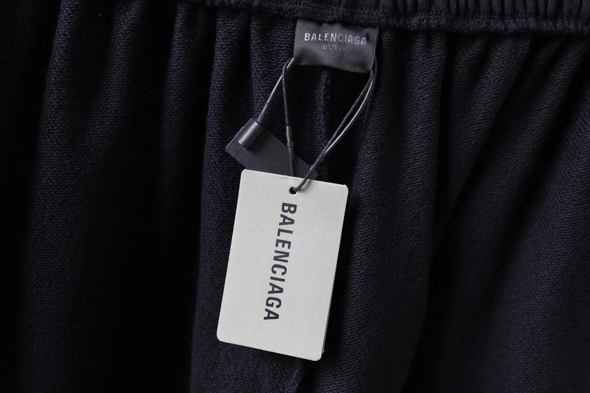 BB Logo Embroidered Cotton-Jersey Shorts D16521266 — view 9