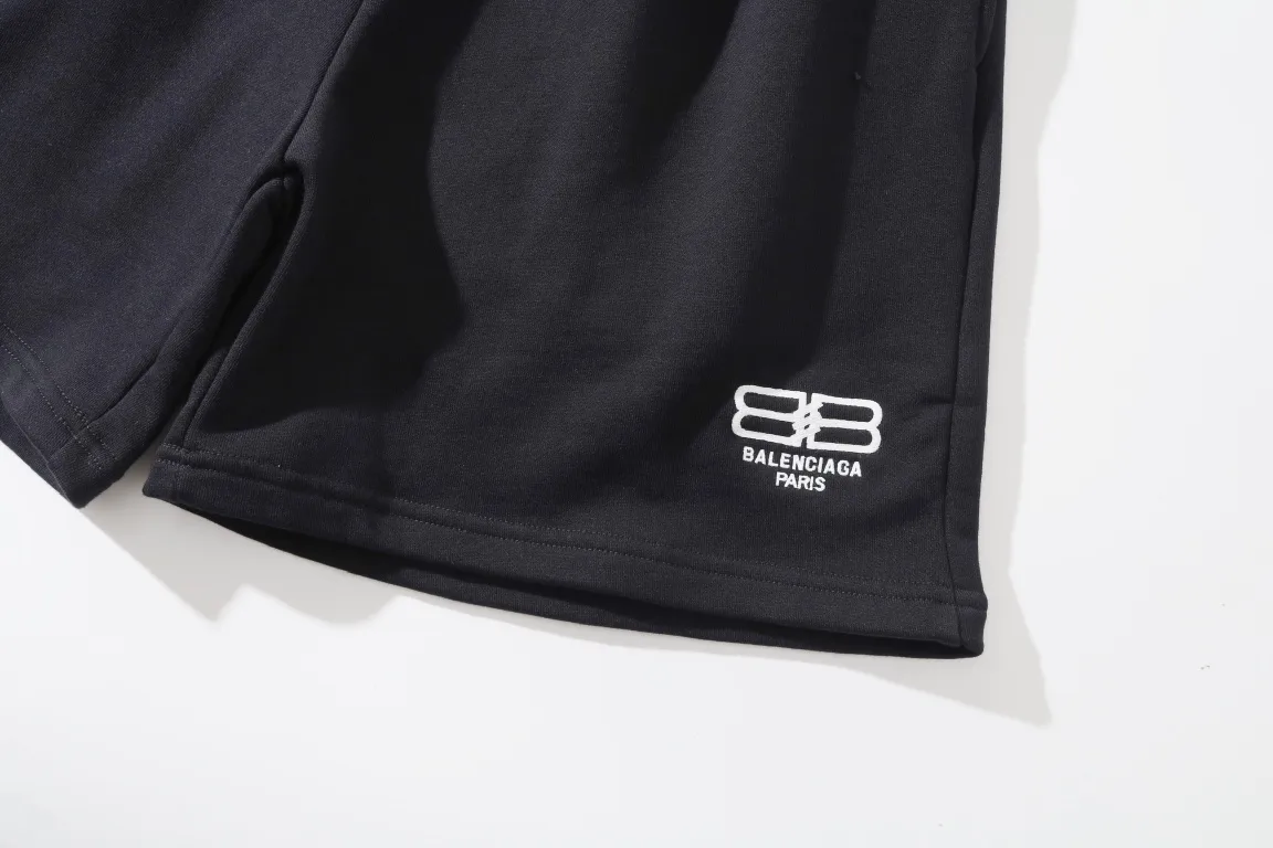 BB Logo Embroidered Cotton-Jersey Shorts D16521266 — view 13