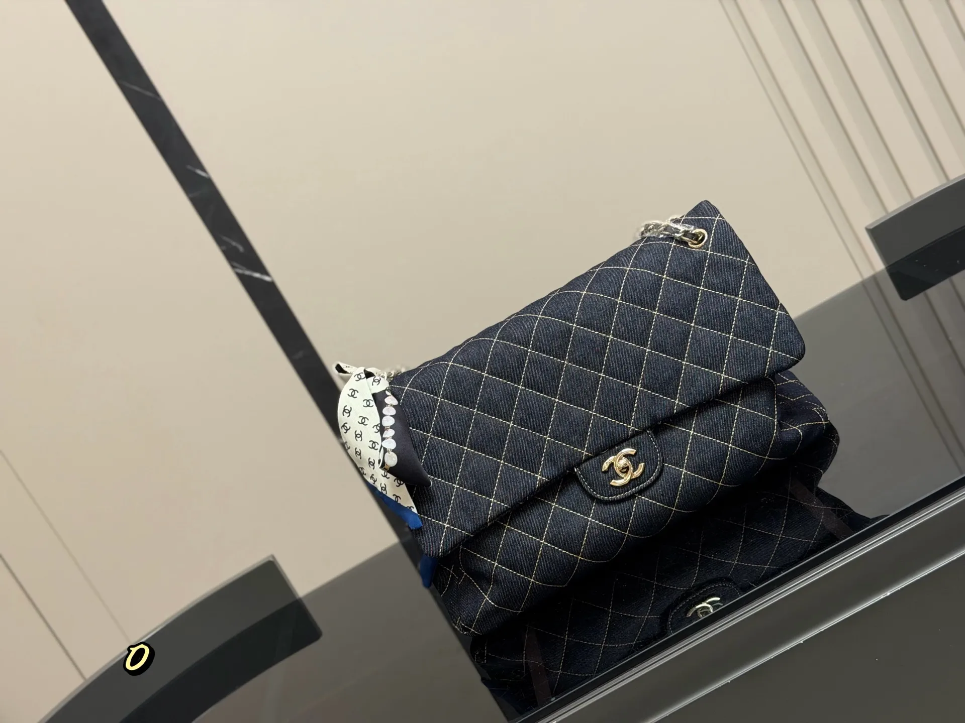 Chanel Quilted Denim Flap Bag D34517913