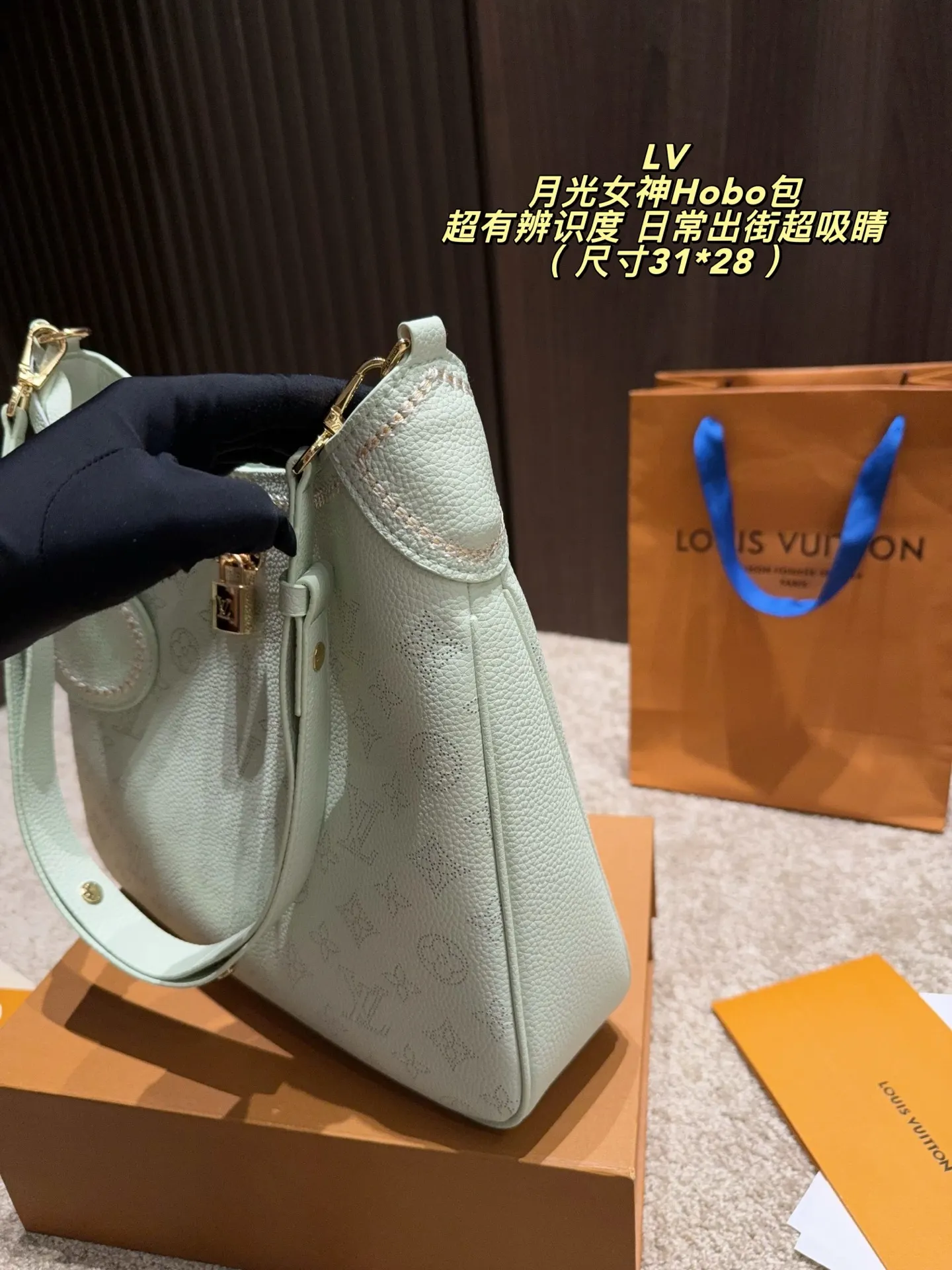 Beaubourg Hobo Monogram Perforated Leather Bag D34517924 — view 4