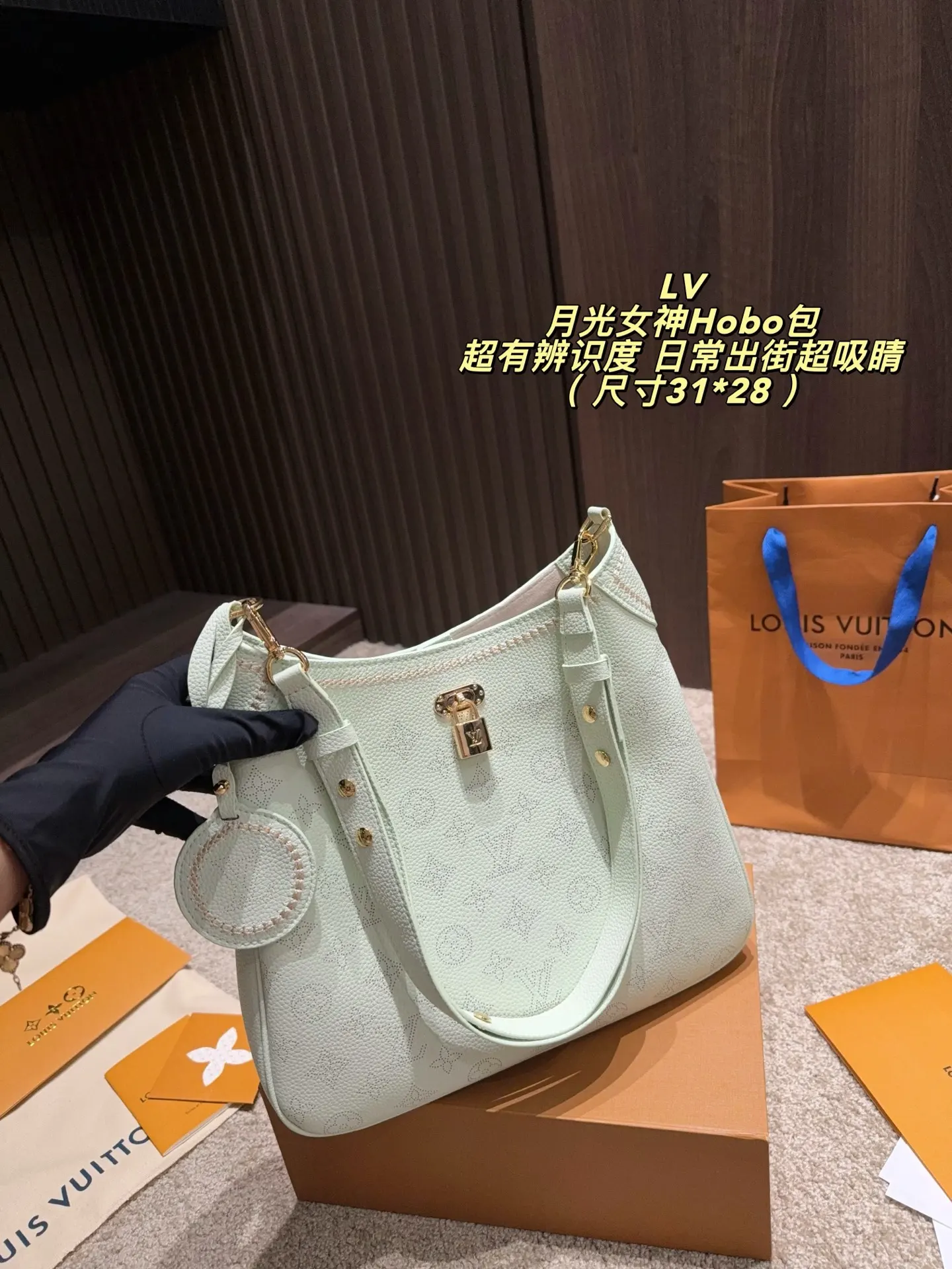 Beaubourg Hobo Monogram Perforated Leather Bag D34517924 — view 6