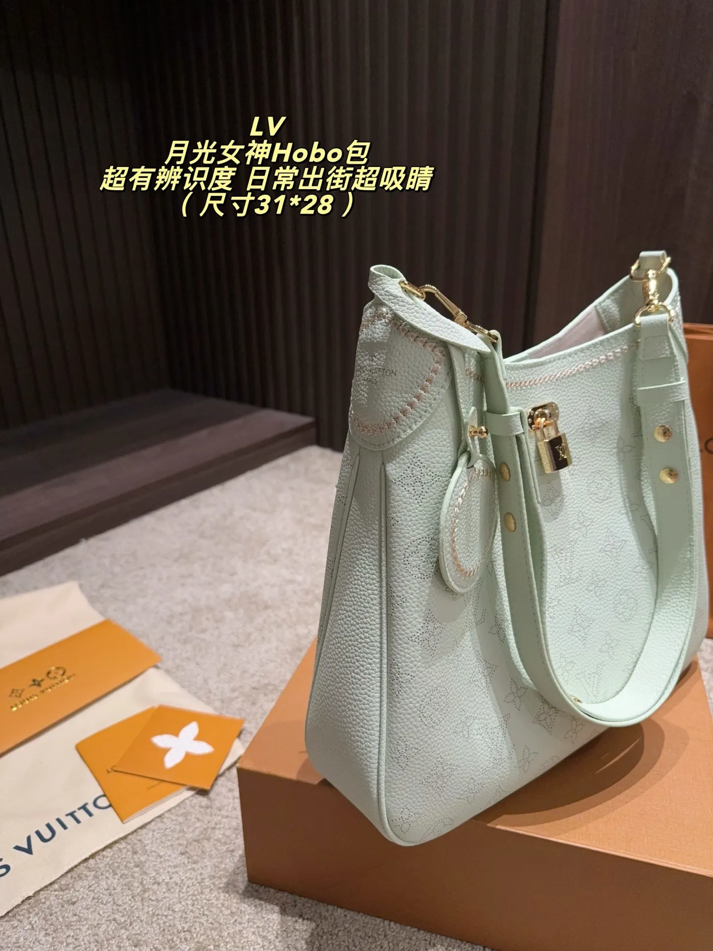 Beaubourg Hobo Monogram Perforated Leather Bag D34517924 — view 8