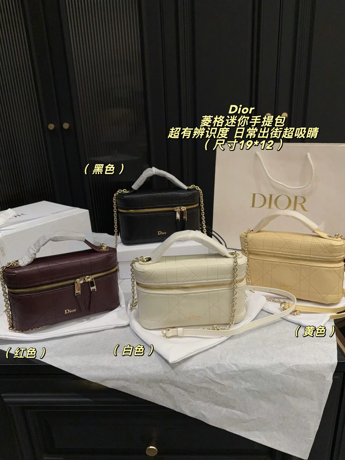 Mini Quilted Top-Handle Bag D36518466