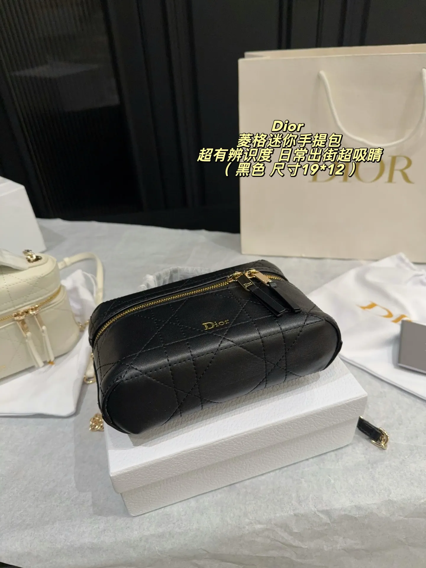 Dior Quilted Mini Top-Handle Bag D36518465 — view 13