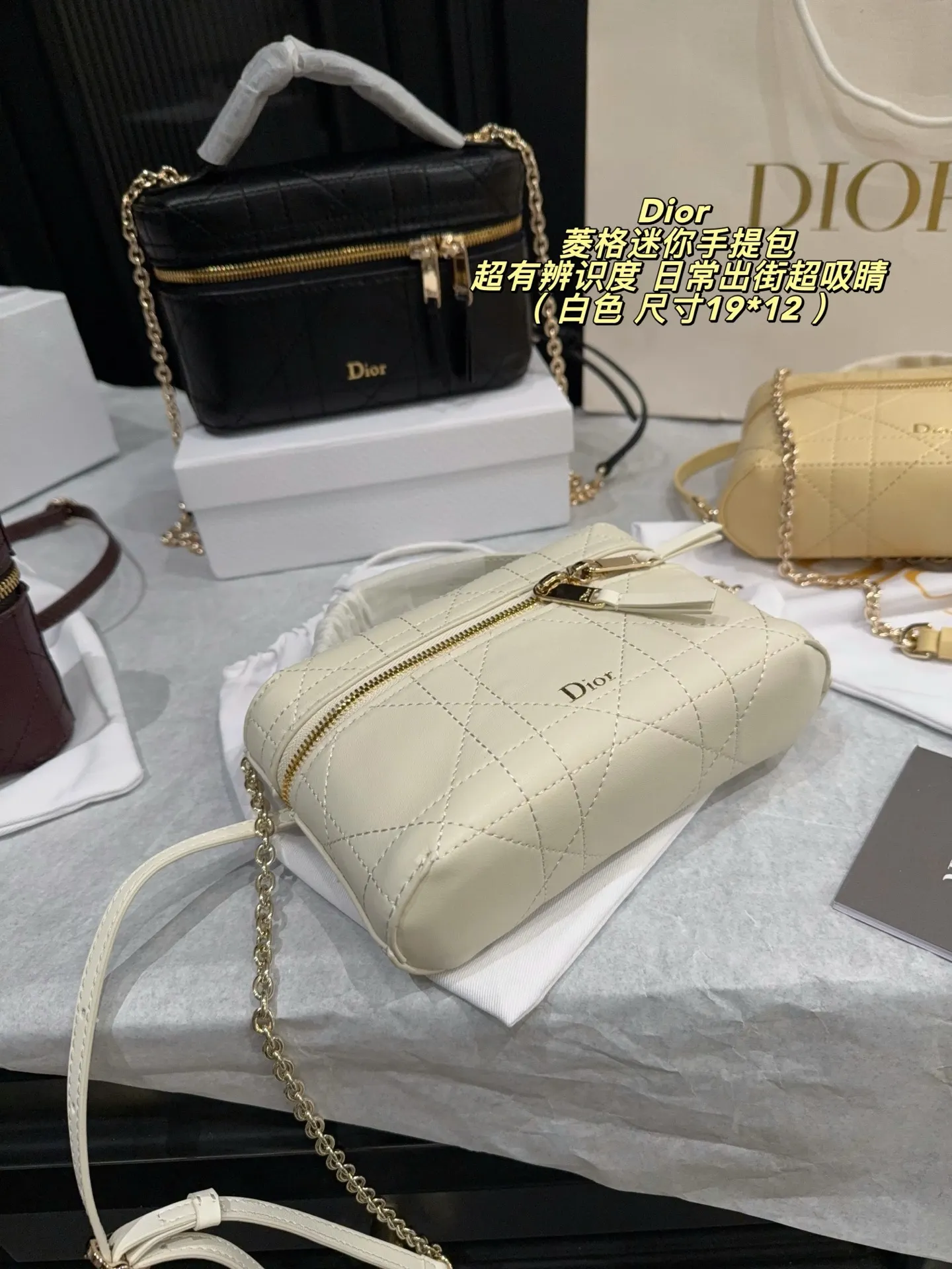 Dior Quilted Mini Top-Handle Bag D36518465 — view 8
