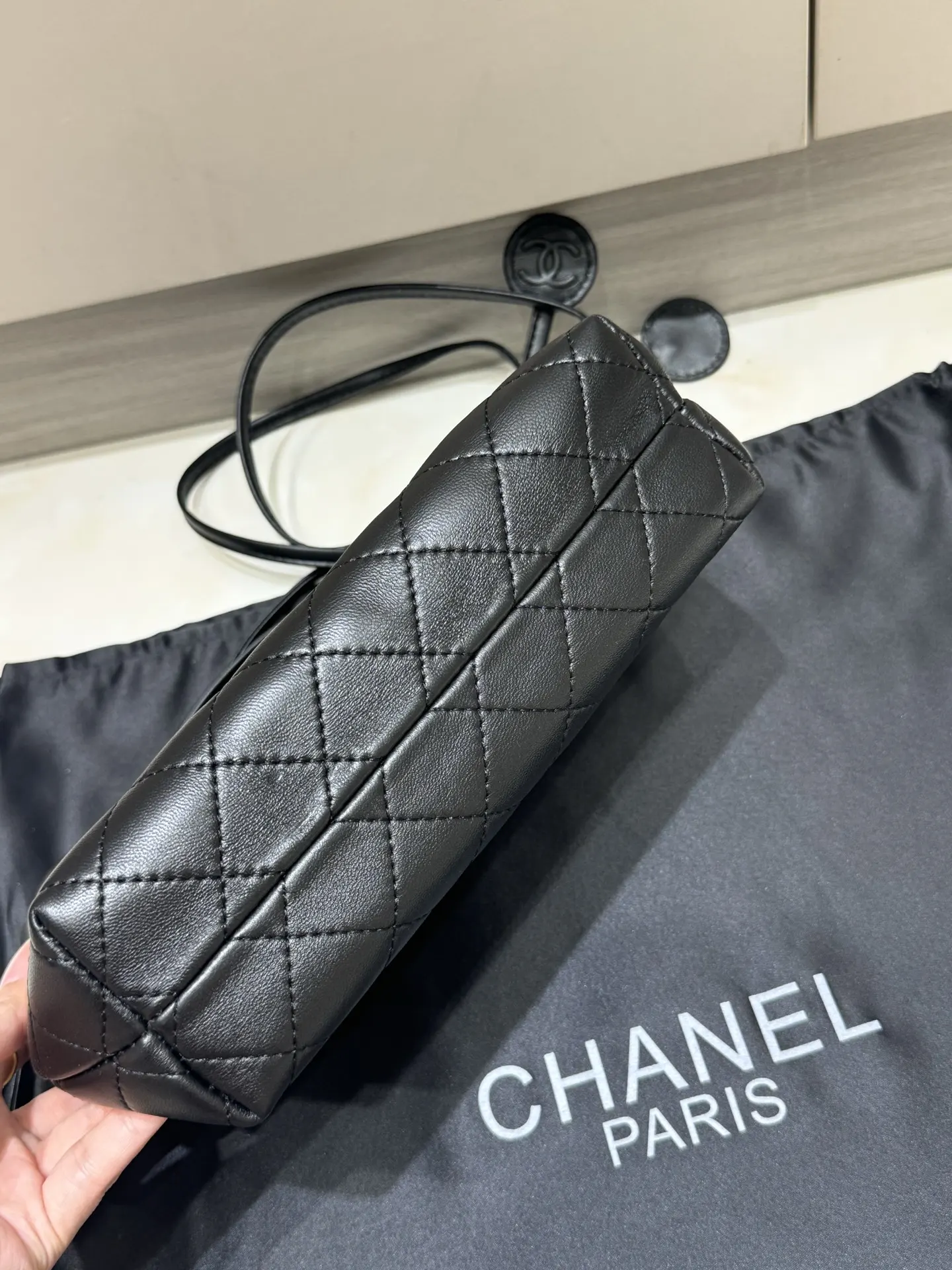 Chanel Drawstring Bucket Bag (Large) D38018280 — view 7