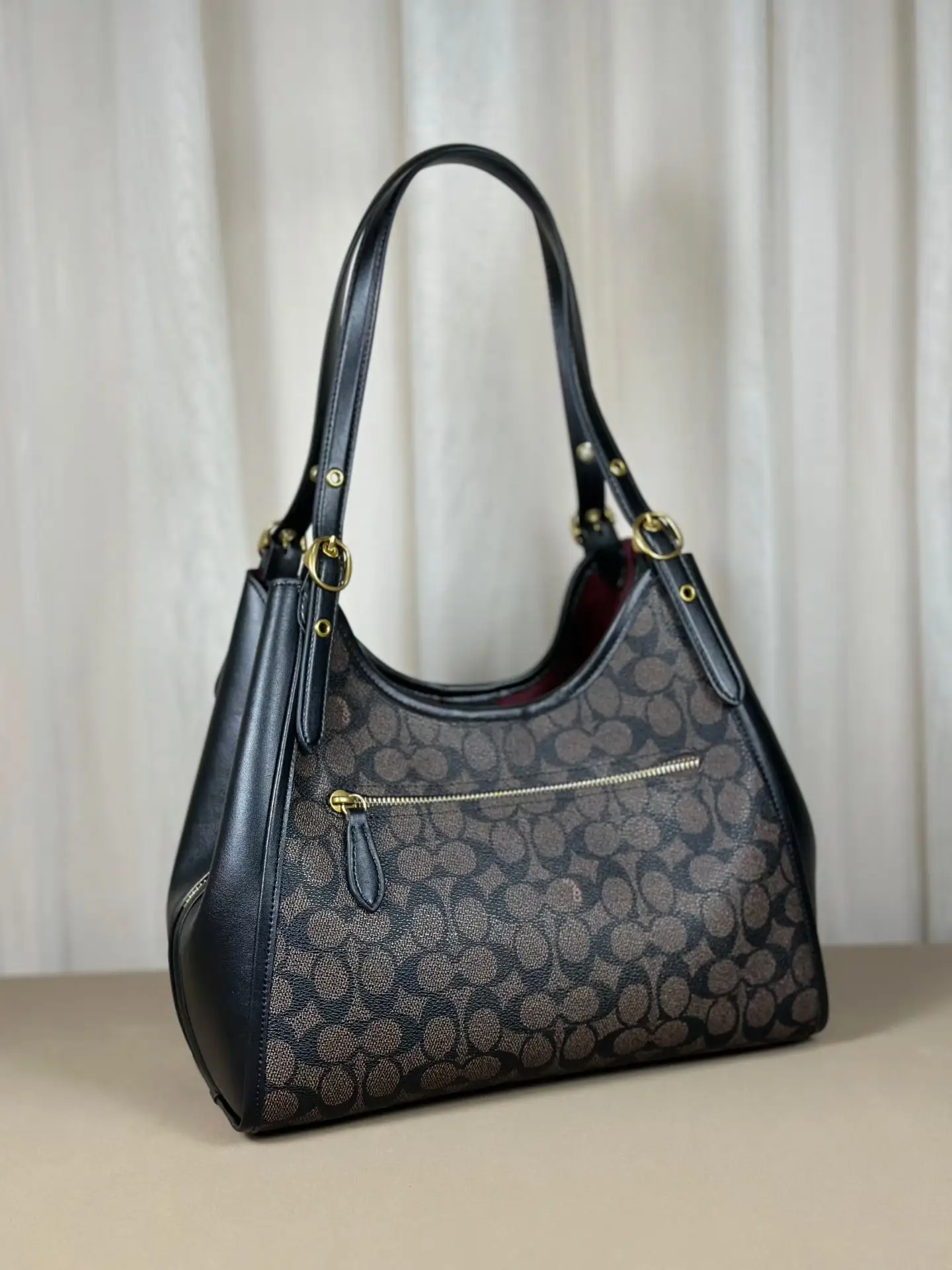 Erin Signature Coated Canvas Shoulder Bag D39018077 — view 4