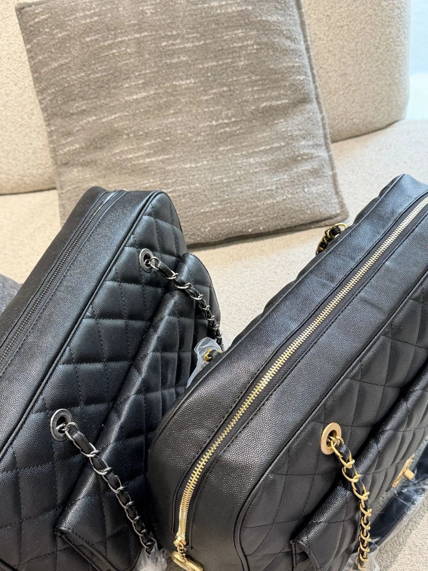 Quilted Leather Boston Bag D39018030 — view 9