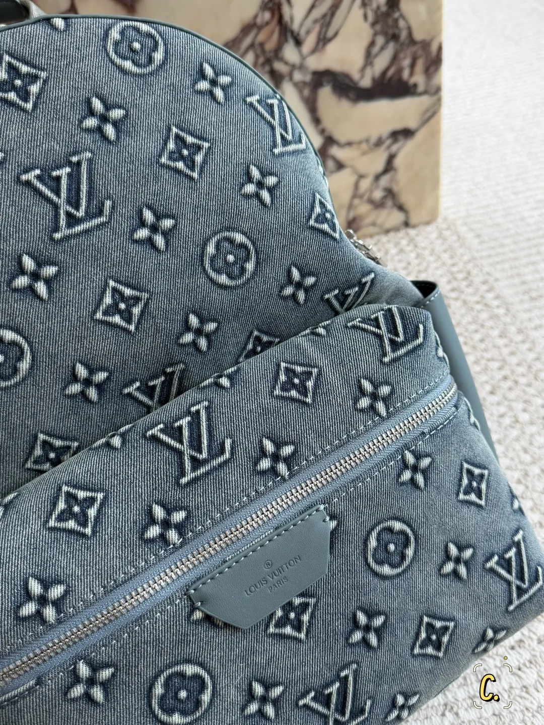 Monogram Denim Backpack D39518458 — view 3