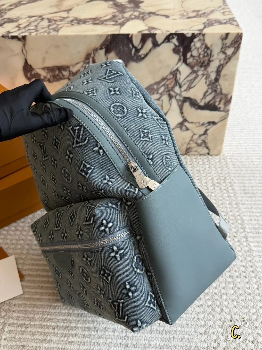 Monogram Denim Backpack D39518458 — view 4