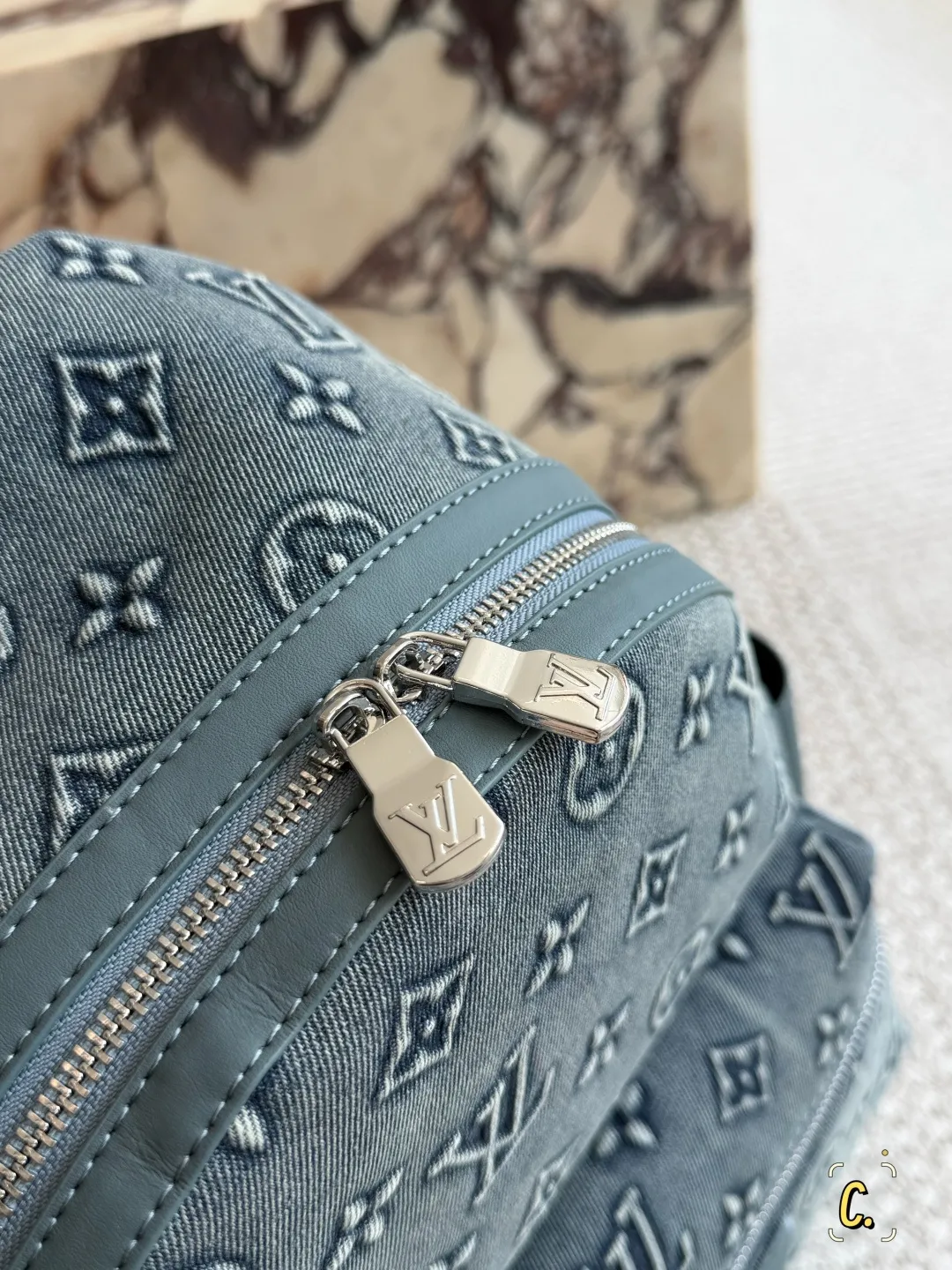 Monogram Denim Backpack D39518458 — view 8