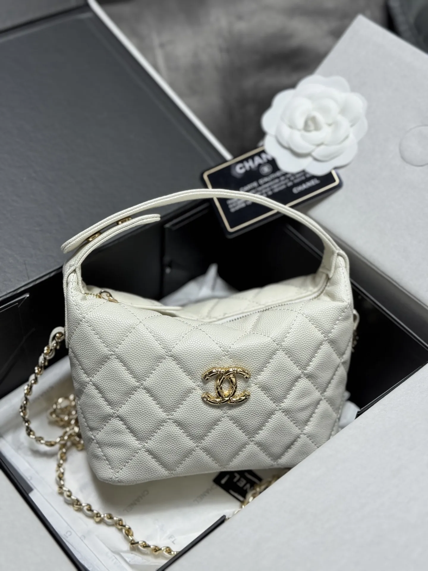 Quilted Caviar Leather Lunch Box Bag D42017869 — view 6