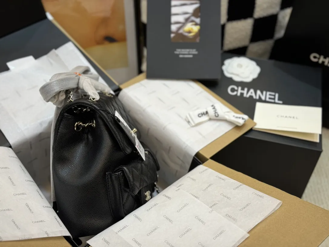 Chanel Duma Quilted Caviar Leather Backpack D44017850 — view 2