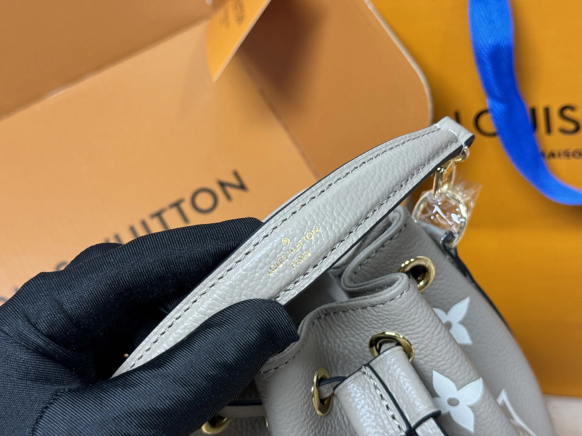 Nano Noé Monogram Empreinte Bucket Bag D47017797 — view 2