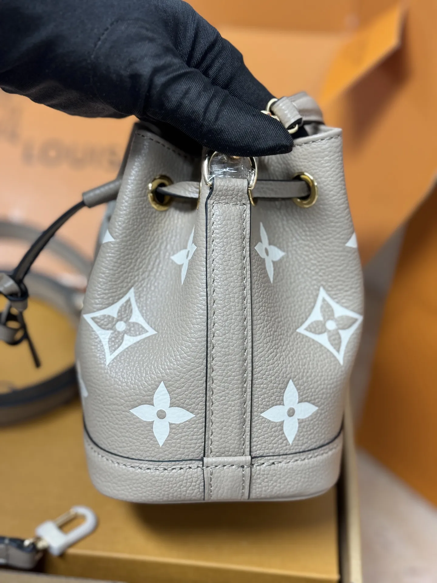 Nano Noé Monogram Empreinte Bucket Bag D47017797 — view 9
