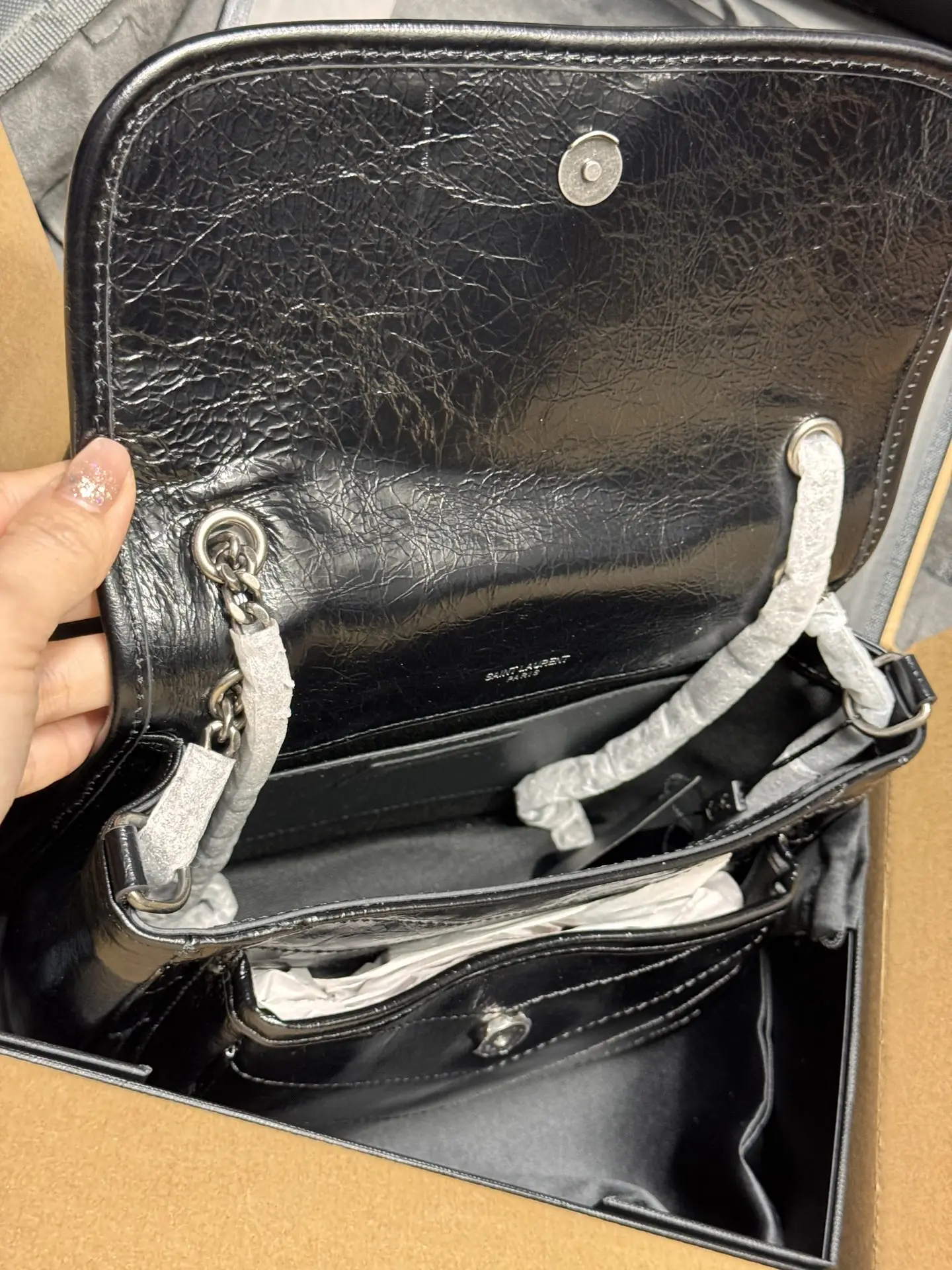 Saint Laurent Niki D-Buckle Shoulder Bag D50017770 — view 7