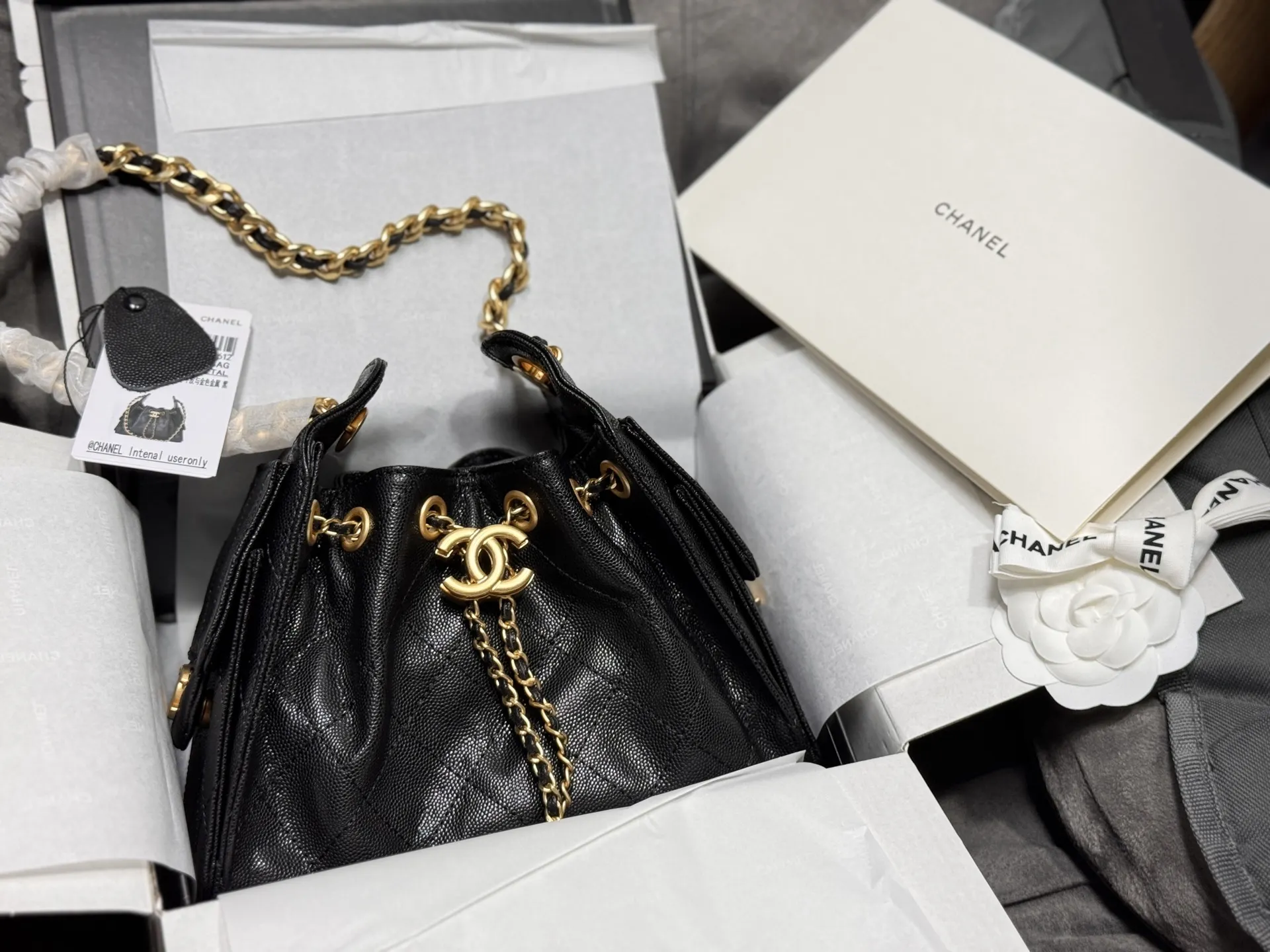 Chanel 25S Caviar Leather Hobo Bag D50017849
