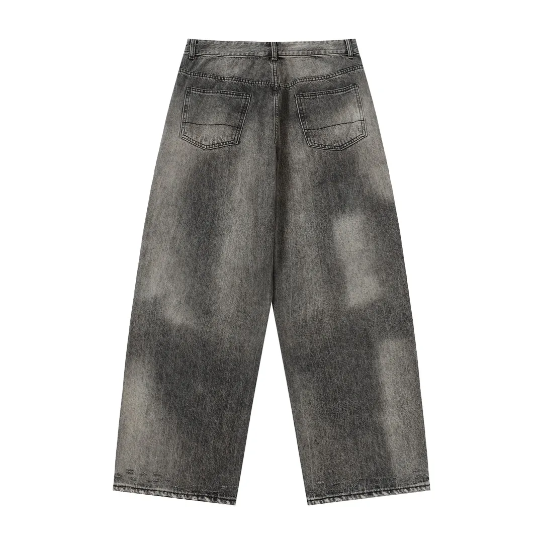 Distressed Tapered Selvedge Denim Jeans D19520579 — view 11