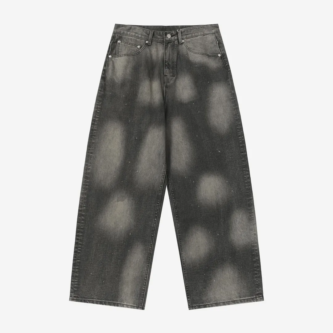 ANCELLM Distressed Tapered Jeans D20020557 — view 10