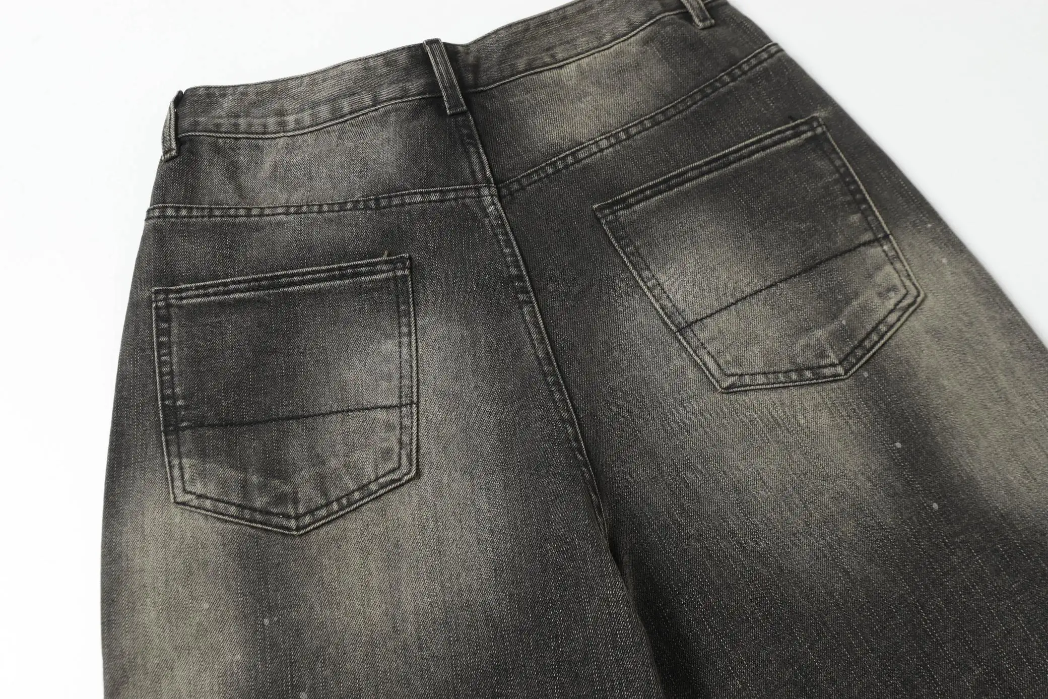ANCELLM Distressed Tapered Jeans D20020557 — view 15