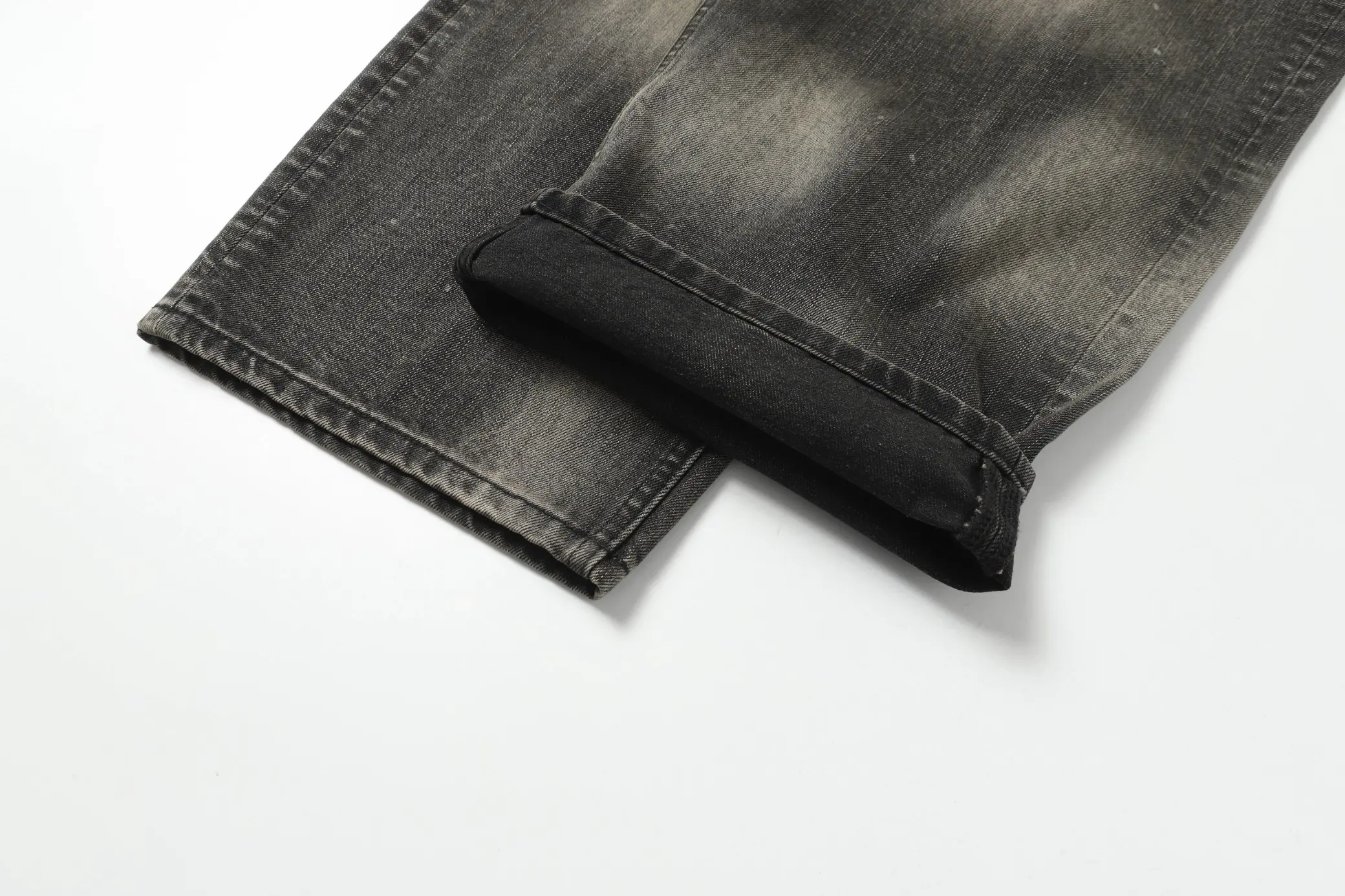 ANCELLM Distressed Tapered Jeans D20020557 — view 16