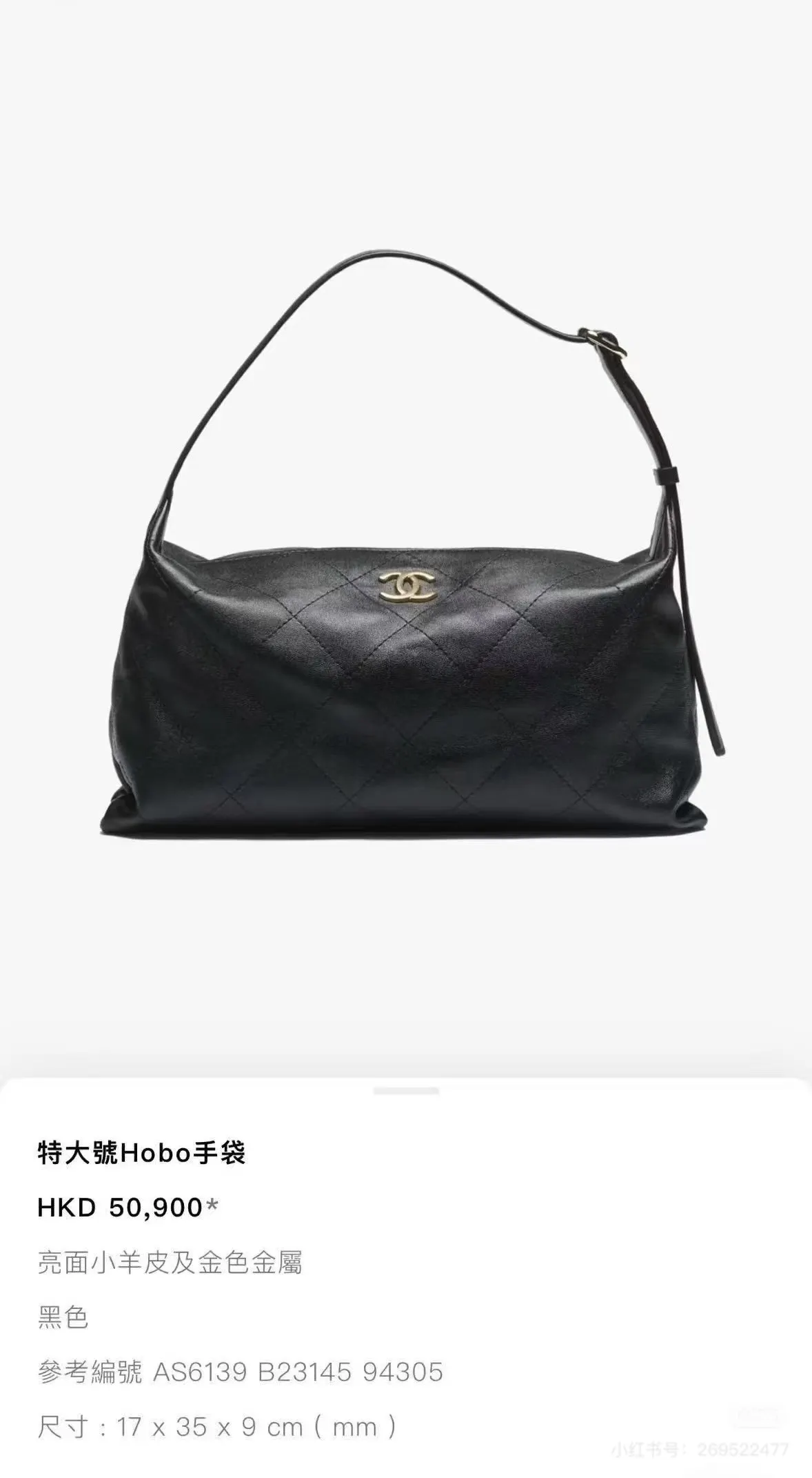 Chanel Quilted Hobo Bag D52017844 — view 8