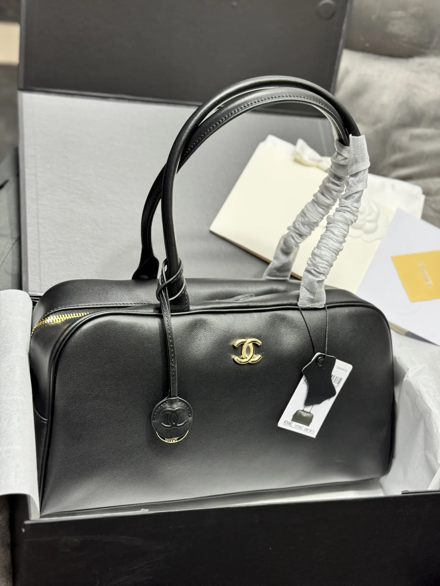Chanel Bowling Bag in Smooth Leather D53017837 — view 3