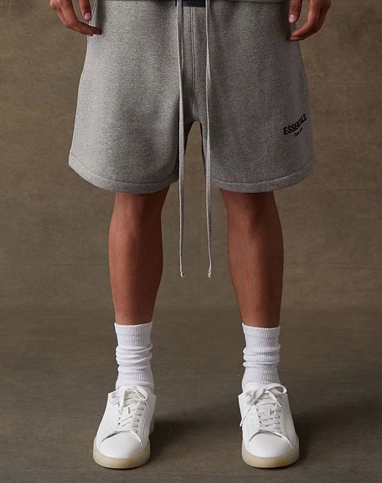 Essentials Flocked Logo Cotton-Blend Shorts D13023699 — view 12