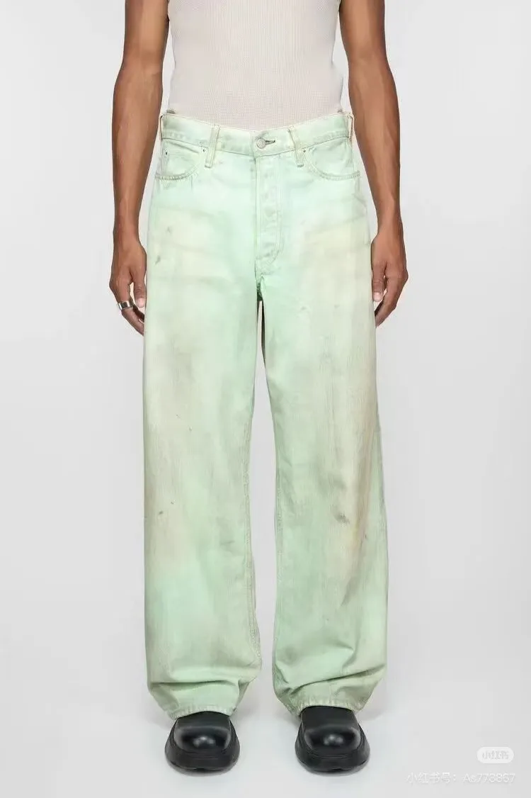 1981M Distressed Mud-Dye Luminous Jeans D22020555 — view 3