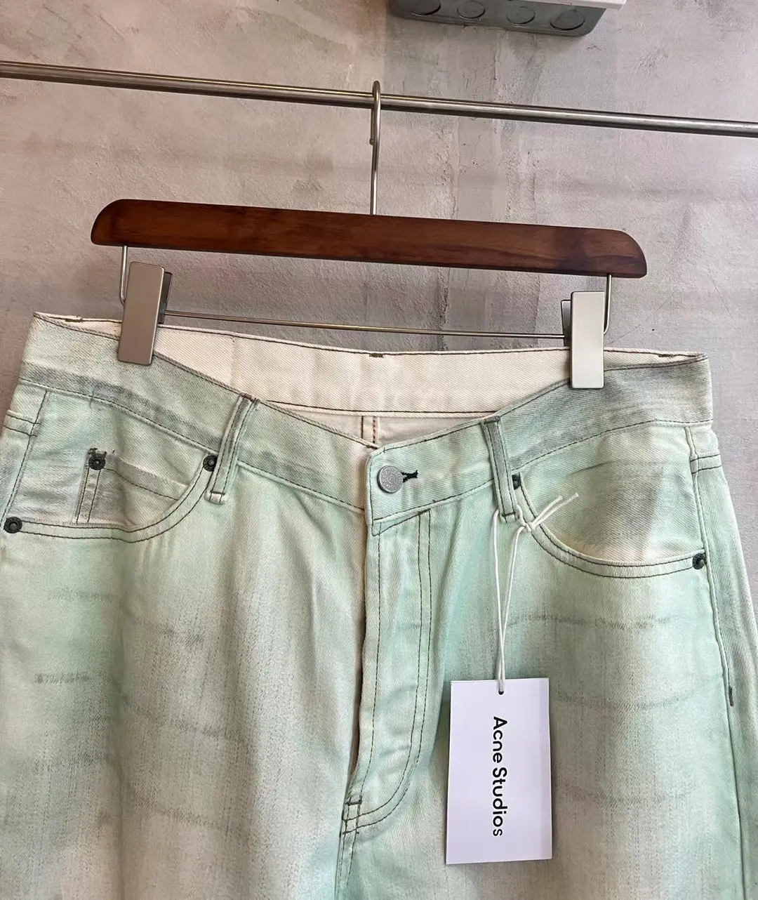 1981M Distressed Mud-Dye Luminous Jeans D22020555 — view 12