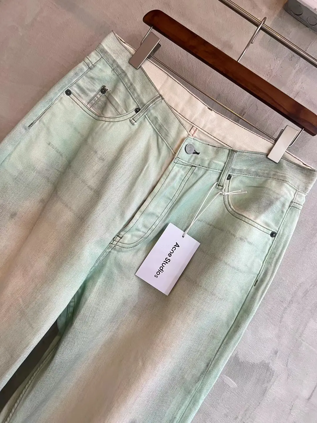 1981M Distressed Mud-Dye Luminous Jeans D22020555 — view 13