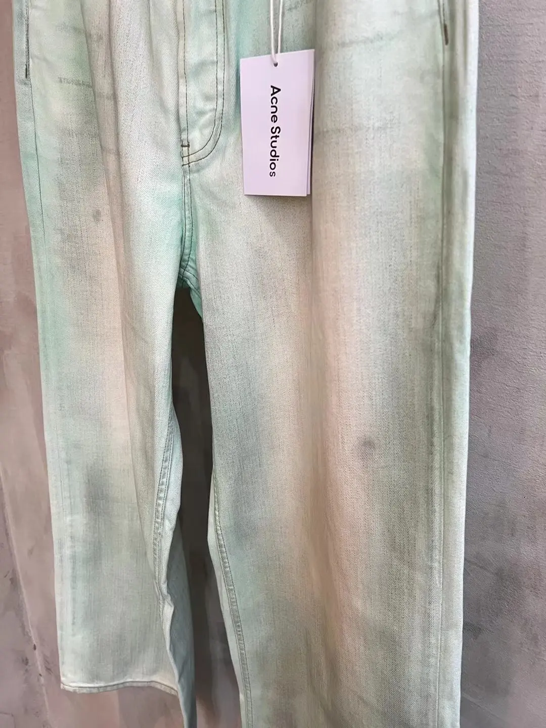 1981M Distressed Mud-Dye Luminous Jeans D22020555 — view 14