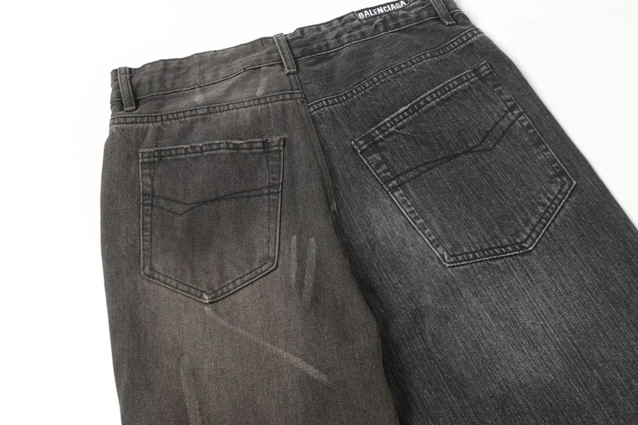 Asymmetric Hybrid Straight and Flare Jeans D23520564 — view 17