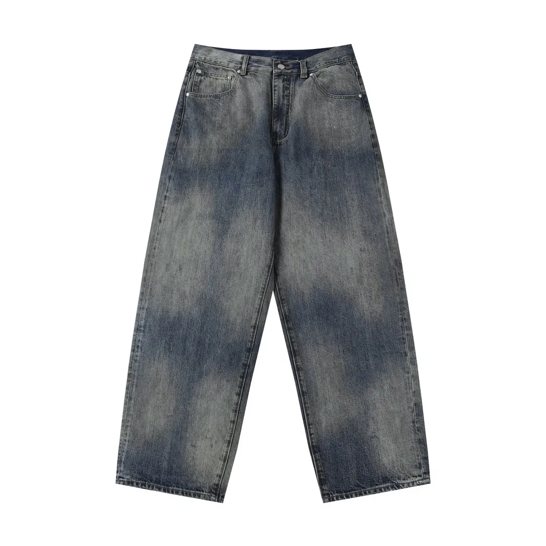 Ancellm Tapered Distressed Wash Jeans D21020561 — view 18