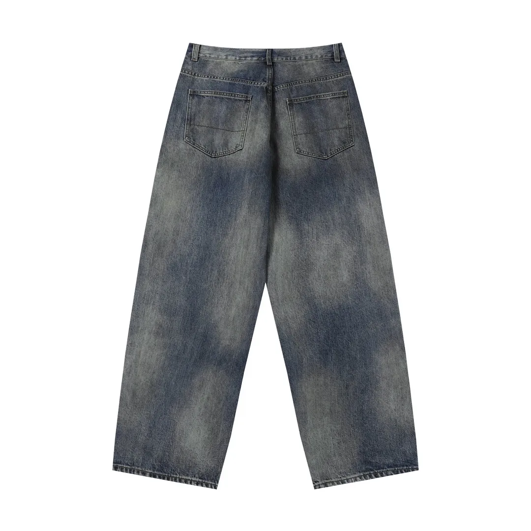 Ancellm Tapered Distressed Wash Jeans D21020561 — view 19