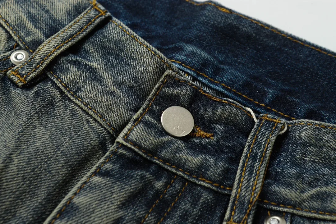 Ancellm Tapered Distressed Wash Jeans D21020561 — view 23