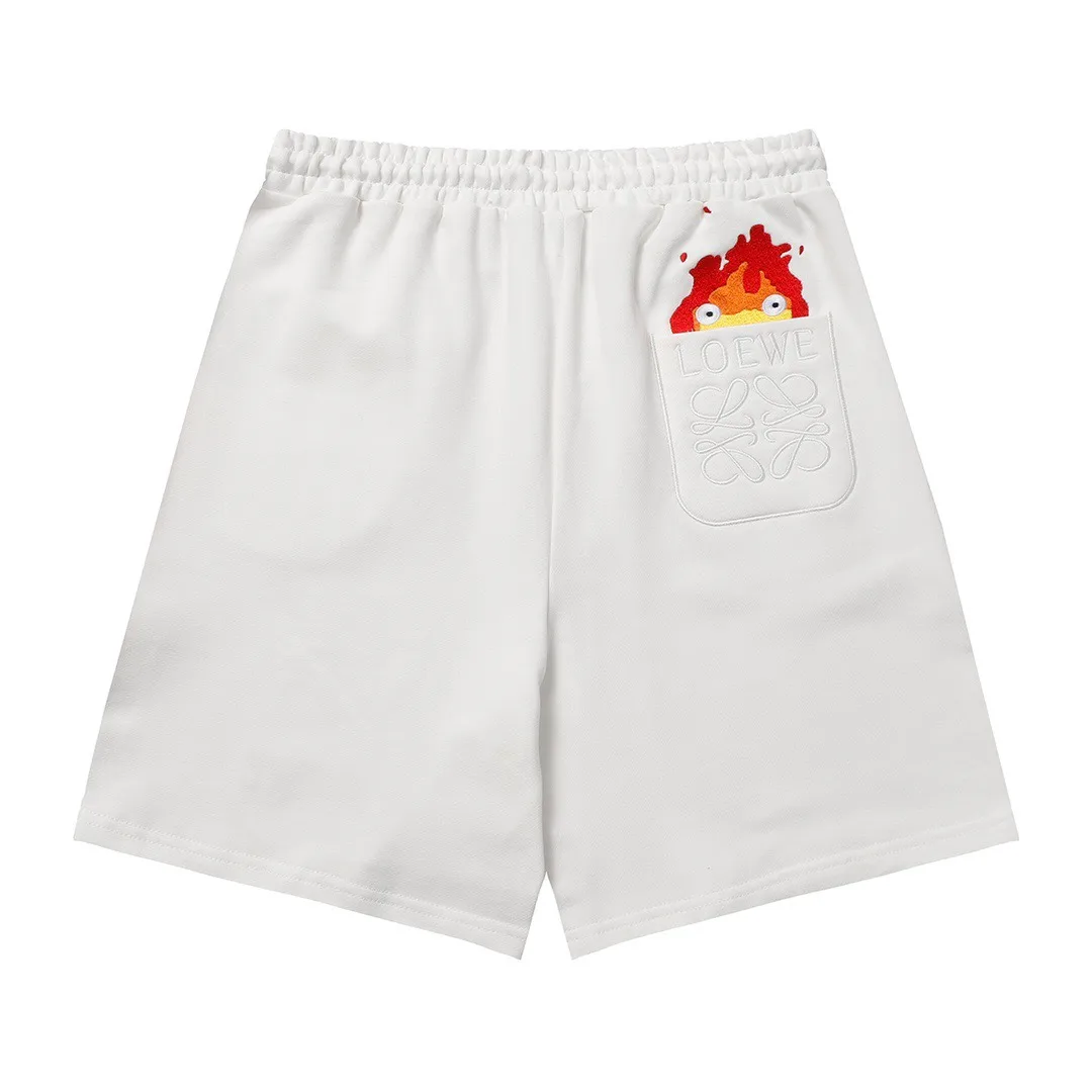 Embroidered Logo Cotton Jersey Shorts D17518700 — view 2