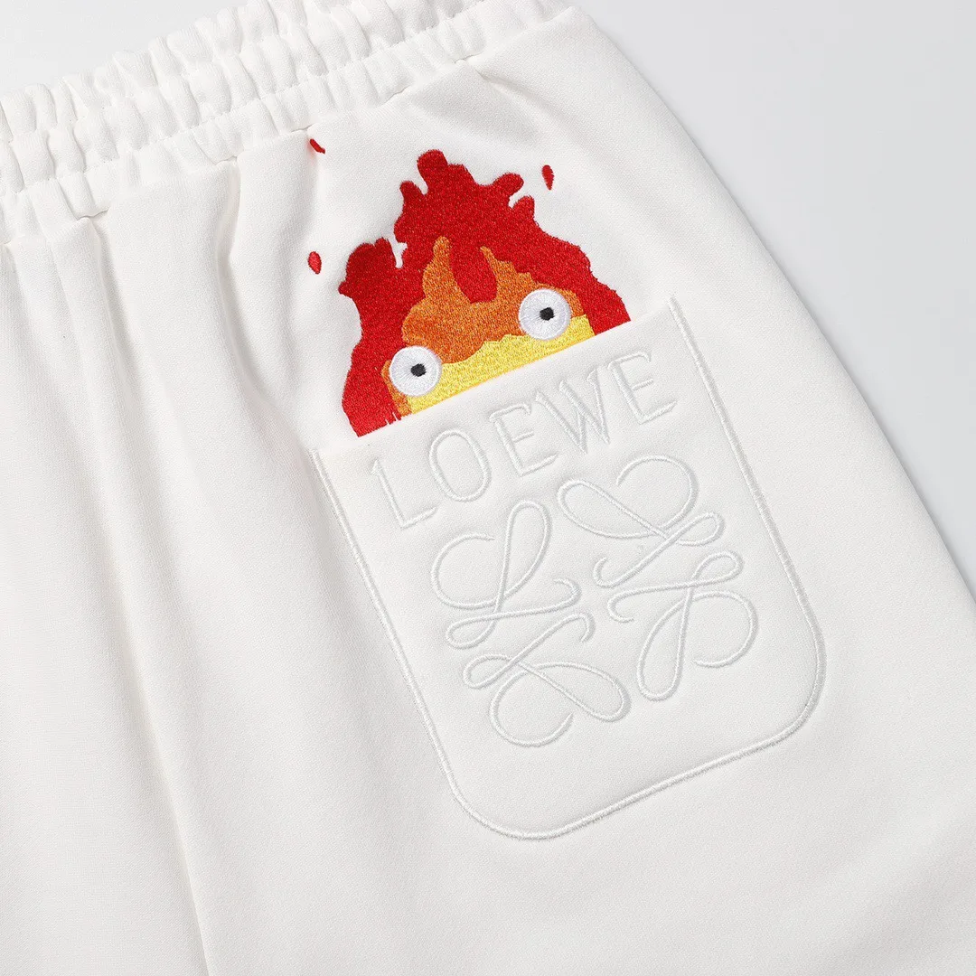 Embroidered Logo Cotton Jersey Shorts D17518700 — view 3