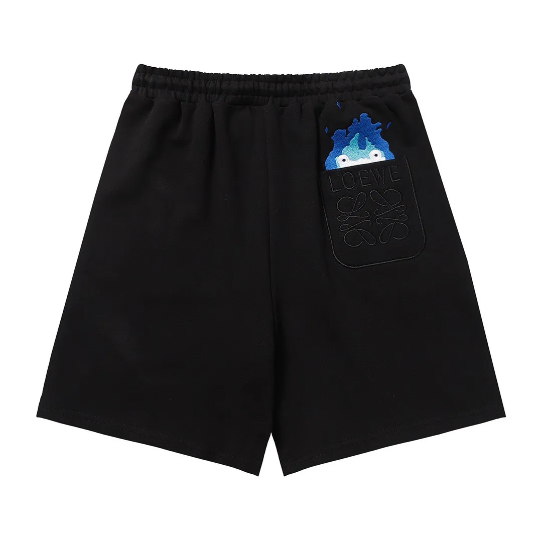 Embroidered Logo Cotton Jersey Shorts D17518701 — view 2
