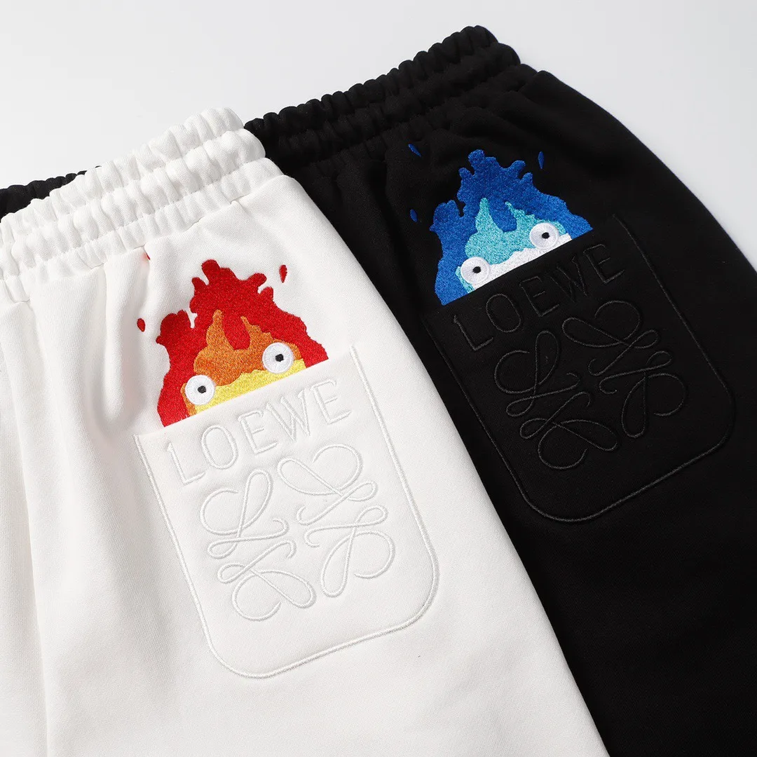 Embroidered Logo Cotton Jersey Shorts D17518701 — view 8