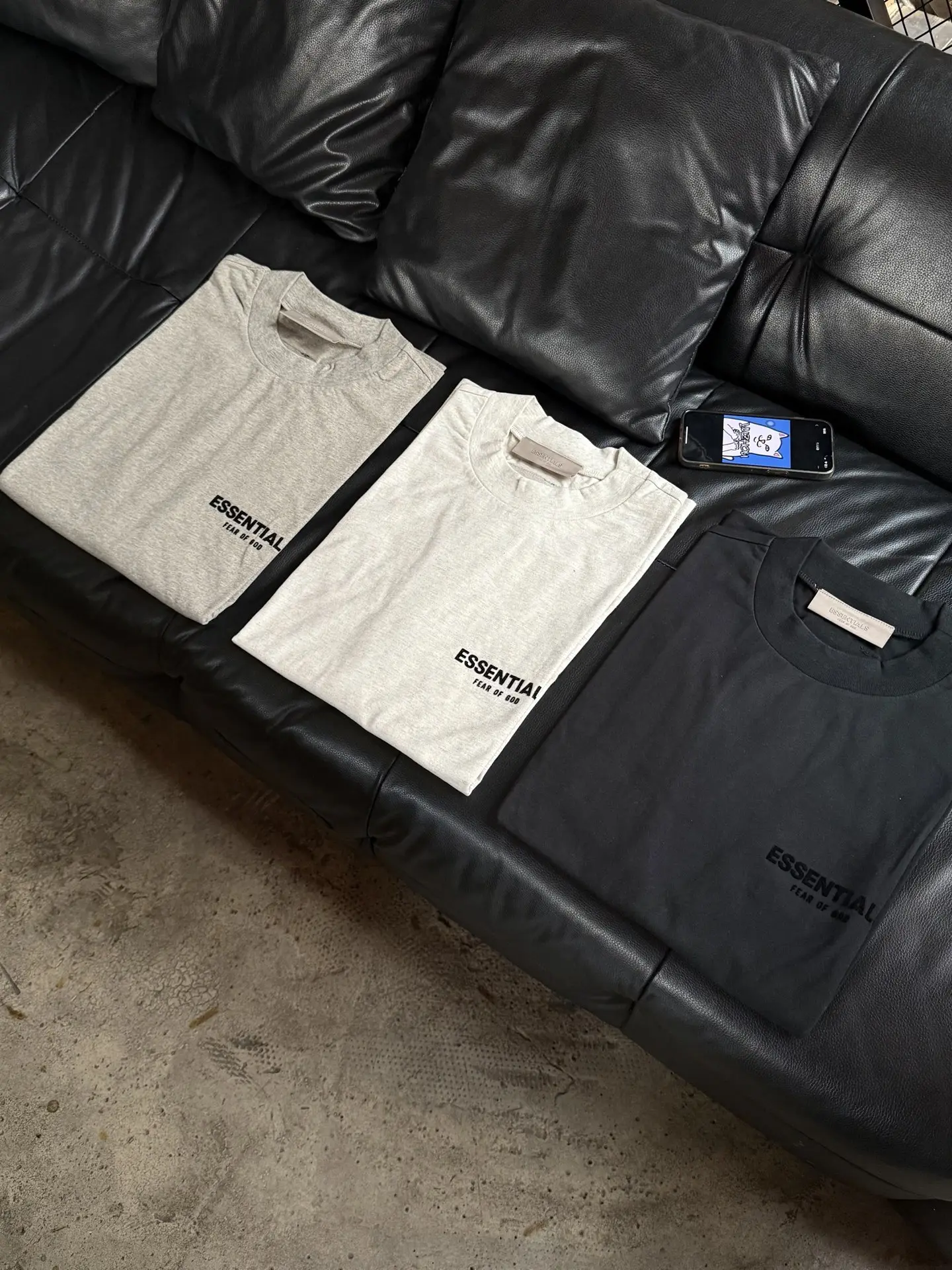 Essentials Flocked Logo Cotton T-Shirt D11823698 — view 2