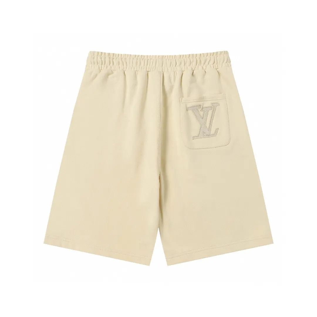 Logo Embroidered Cotton Jersey Shorts D20018707 — view 2