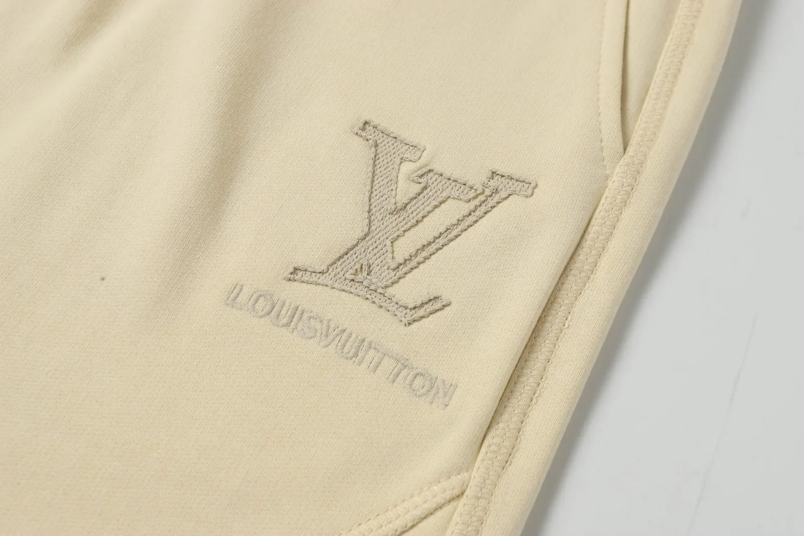 Logo Embroidered Cotton Jersey Shorts D20018707 — view 4