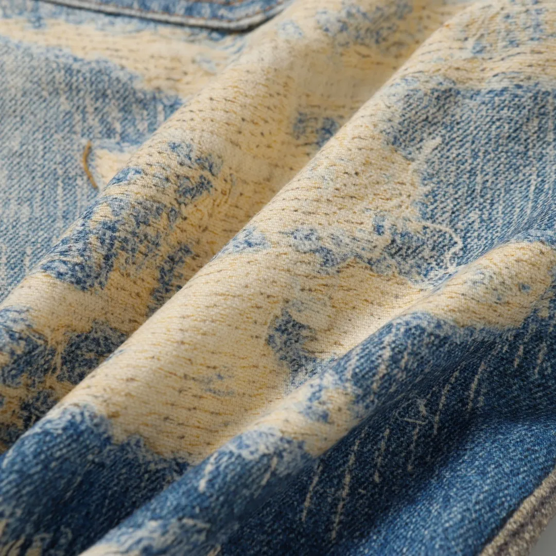 3D-Print Effect Distressed Slim-Fit Jeans D26018626 — view 22